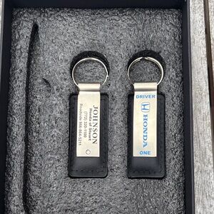 Honda Black and Silver Key Holder Set